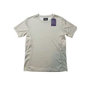 NEW BERG Outdoor Men's Technical Tee Shirt Size MED Light Gray Short Sleeve